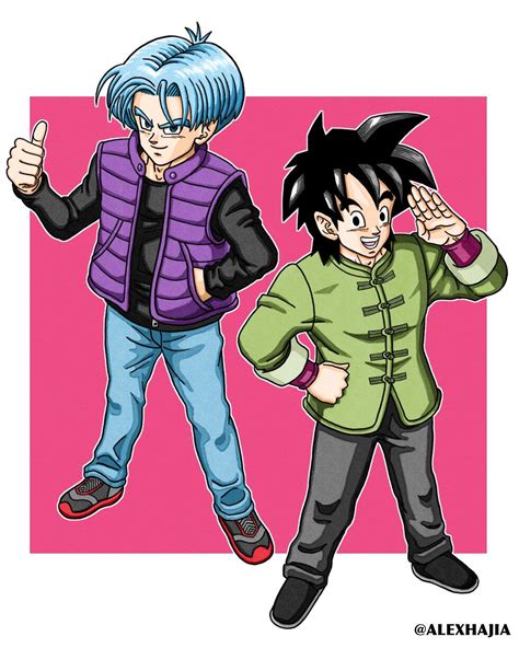 Teenage Trunks And Goten Fanart By Me Dbz