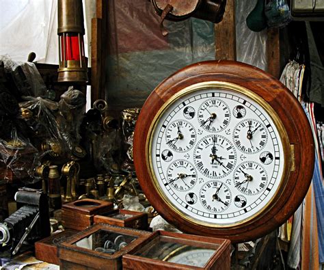 Stock Pictures Antiques Like Lamps Clocks And Ancient Record Players