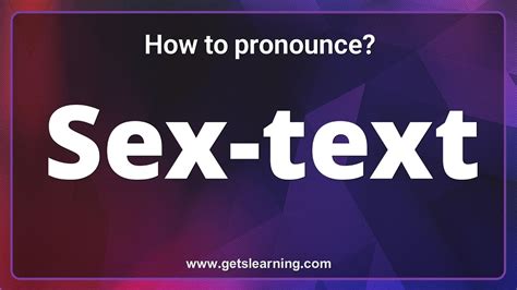 How To Pronounce Sex Text In English Correctly Youtube