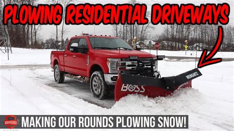 Plowing Snow And Clearing Our Residential Driveways More Snow