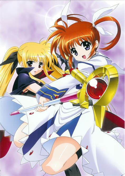 Fate Testarossa Takamachi Nanoha Raising Heart And Bardiche Lyrical