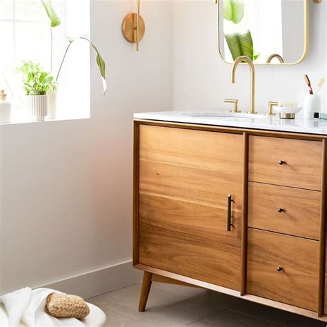 First, is there a specific style or name to this design? Mid Century Double Bathroom Vanity (63") - Acorn | Mid ...