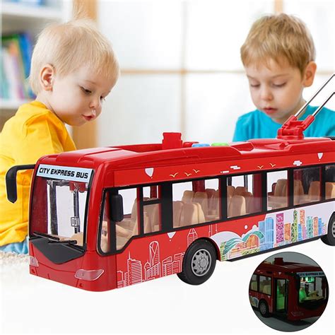 Fdit Electronic Toy Buselectronic City Bus Music Light Car Educational