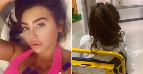 Lauren Goodger Kept In Hospital Overnight After Complaining Of Worst Hangover Ever Daily Star