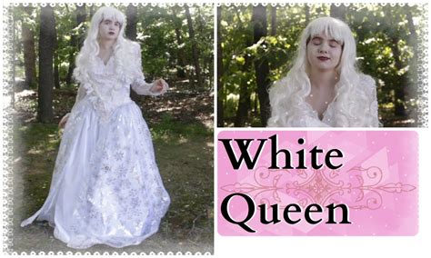 How To Make The White Queen Costume And Makeup Alice In Wonderland