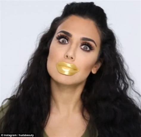Beauty Blogger Huda Kattan Tries Out Bizarre Collagen Lip Mask Daily