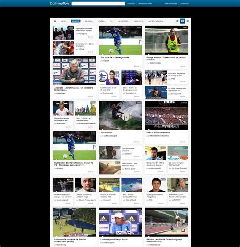 Dailymotion Home Page Sport Itespressofr