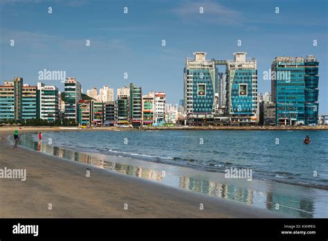 Kwangan Gwangalli Beach Busan ‎yeongnam South Korea Stock Photo Alamy
