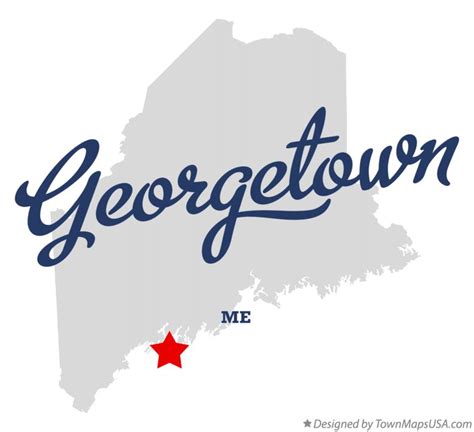 Map Of Georgetown Me Maine