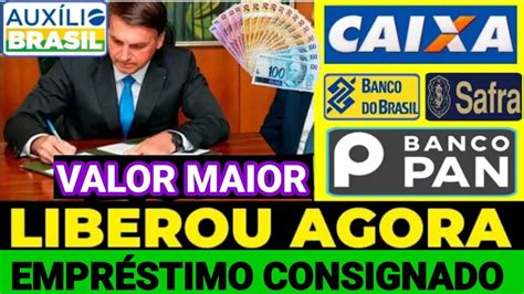 EMPRÉSTIMO CONSIGNADO AUXÍLIO BRASIL LIBERADO CAIXA CONFIRMA BANCOS