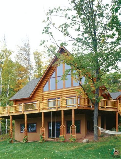 Great Views From A Hiawatha Log Home Log Homes House Styles Dream