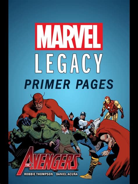Avengers Marvel Legacy Primer Pages Marvel Comics