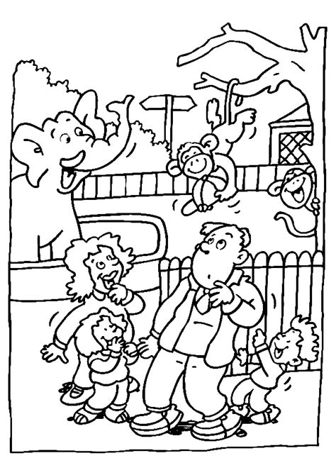 Funny Zoo Animals Coloring Page Free Printable Coloring Pages