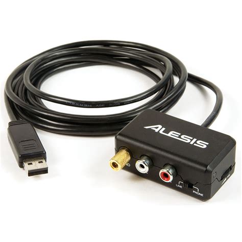 Alesis Phonolink Stereo Rca To Usb Cable Interface Phonolink Bandh