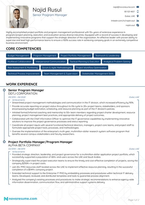 Program Manager Resume Samples And Guide For 2023