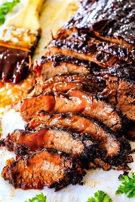 The only slow cooked beef brisket recipe you'll need! Slow Cooker Brisket (+ Homemade BBQ Sauce) - Carlsbad Cravings