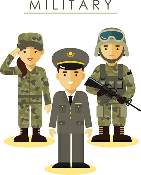 Military Uniform Illustrations Royalty Free Vector