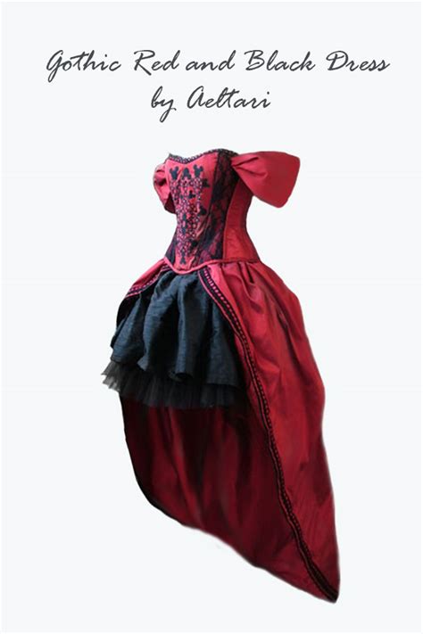 Gothic Red And Black Dress By Aeltari On Deviantart
