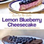 Skinny No Bake Lemon Blueberry Cheesecake Simple Nourished Living