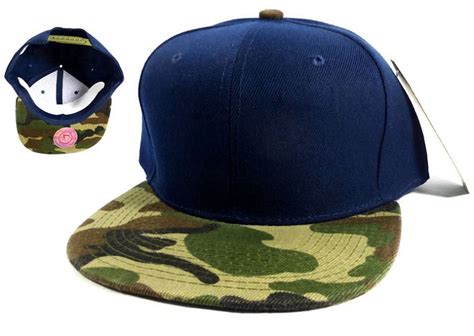 Wholesale Blank Snapback Hats Caps Navy Camo