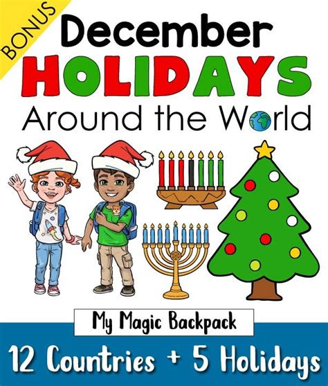 Christmas Holidays Around The World Activity Pack For Kids To Learn How
