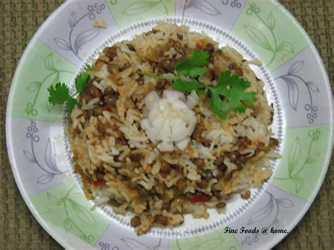 Fine Foods Home Black Lentils Pulav Black Masoor Dal