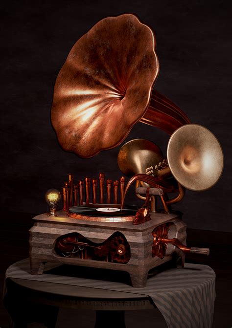 Steampunk Gramophone Finished Projects Blender Artists Community