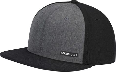Adidas Heathered Flat Bill Golf Hat In Black For Men Lyst