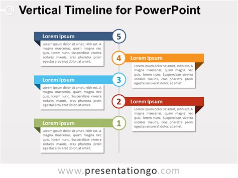 Vertical Timeline Diagram For Powerpoint Presentationgo Timeline