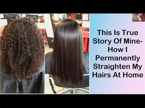 A simple instruction can guide you on how best to go about it. How I Permanently Straighten My Hairs At Home | Perfect ...