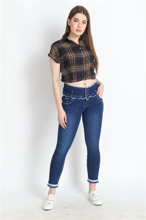Zxn Clothing Women Premium Stretchable Slim Fit Rugged Blue Denim Jeans