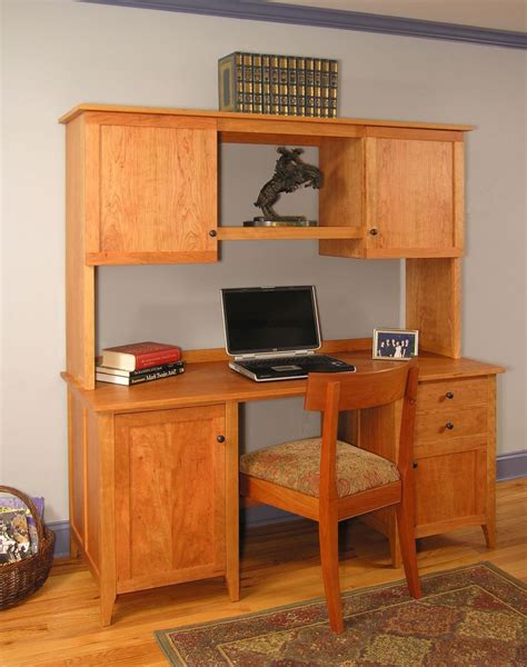 Custom home and office desks can provide maximum storage and organization. Hand Made Custom Desk For The Home Office by John Landis ...