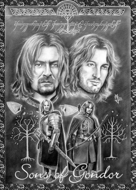 Sons Of Gondor By Enednoviel Watch Report Fan Art Traditional Art
