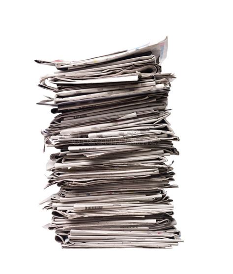 Pile Of Newspapers Stock Image Image Of Stack Environment 9163651