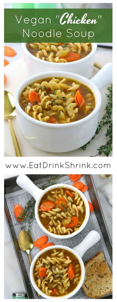Nutrition per 1 cup serving: Vegan "Chicken" Noodle Soup | Recipe | Vegan chicken noodle soup, Good healthy recipes, Noodle soup