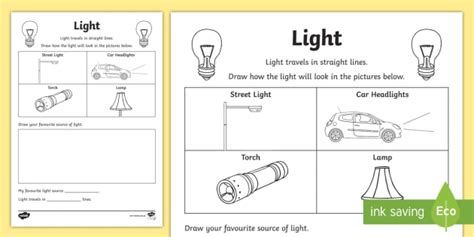 light worksheet