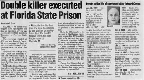 Double Killer Executed At Florida State Prison