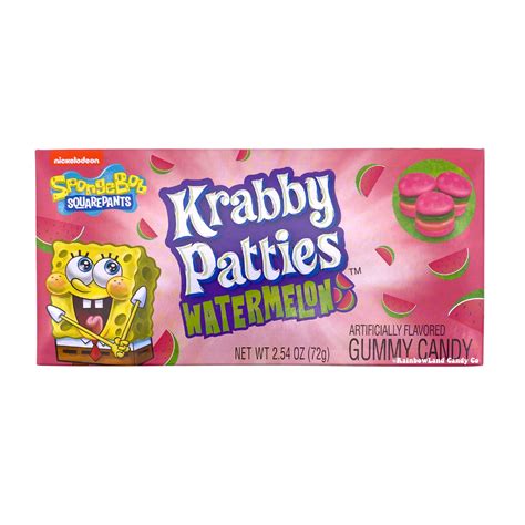 Spongebob Krabby Patties Watermelon Theater Box Patties Gummy