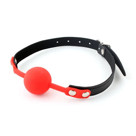Red Mouth Ball Gag Harness Belt Strap Fetish Mouth Restraints Adult Products Ebay