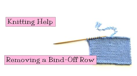 Stockinette stitch is one of the most popular stitches in knitting. In this video, I show you how to remove a bind-off row ...