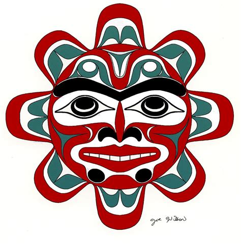 Coast Salish Art Sun By Joe Wilson Ode To The Pacific Northwest