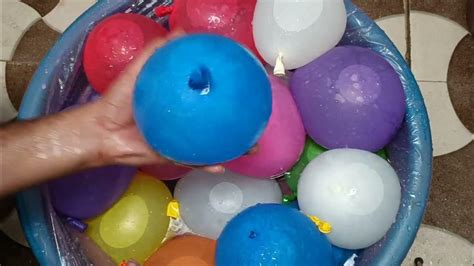 Satisfying Videowater Balloons Pop Poping Colourful Asmr Youtube