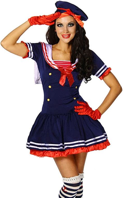 A12388 Maritime Sailor Costume Set For Carnival And Fancy Dress With