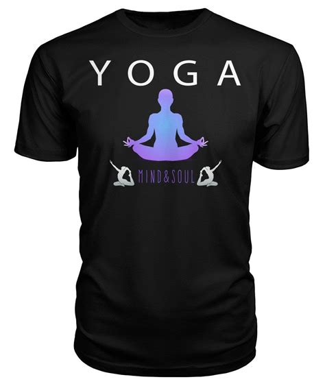 T Shirt Unisexe Yoga Mind And Soul Tee Shirt Yoga Tee Shirt Yoga