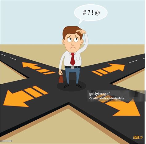 Confused And Which Way To Go High Res Vector Graphic Getty Images