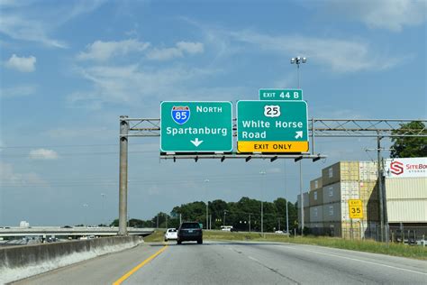 Interstate 85 North Greenville County Aaroads South Carolina