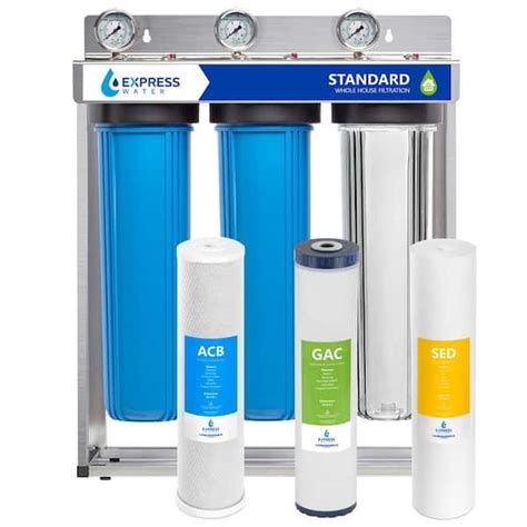 Express Water 3 Stage Whole House Water Filtration System Sed