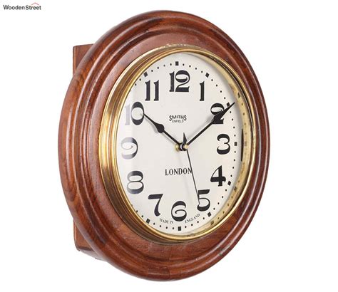 Buy Brown Vintage Wooden Wall Clock Online In India At Best Price