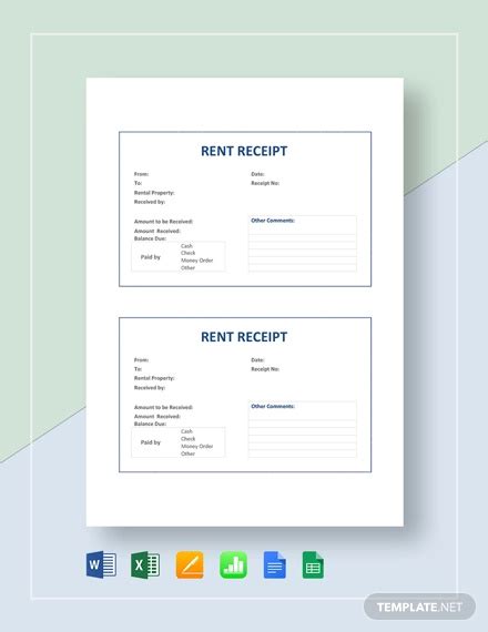 Virtual viewings via video conferencing and online leasing available. 15+ Rent Receipt Templates - DOC, PDF | Free & Premium ...