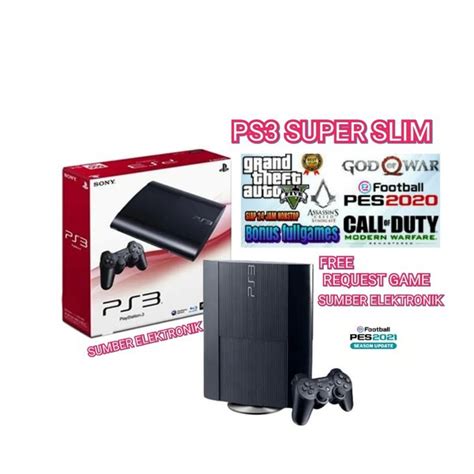 Jual PS3 SUPER SLIM 500GB LIMITED EDITION FULL GAME Di Lapak SUMBER